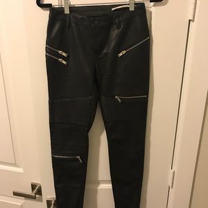 ZARA Black leather pants